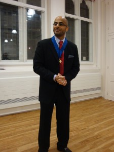 Acting President for the evening Fahad