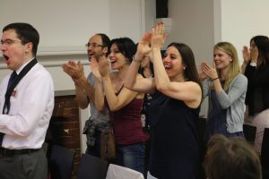 Toastmasters give rapturous applause